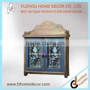 HOT SELLING~ Antique Wooden Cabinet With Glass Silk Screen Printing thumbnail-1
