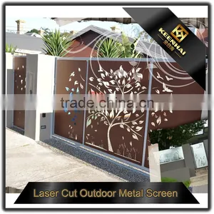 Architectural Laser Cut Aluminum Decorative Outdoor Garden Yard Fencing thumbnail-3