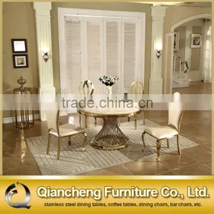 Most Popular Modern Hotel Furniture Round Rotating Top Dining Table thumbnail-3