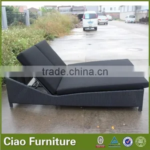 Wicker Furniture Outdoor Double Sun Lounger / Lounge Bed thumbnail-6