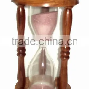Wooden Hourglass Sand Timer, 30 Minute Sand Timer, 60 Minute Sand Timer, Large Wood Hourglass Sand Timer thumbnail-2