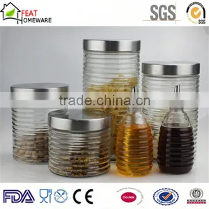 High Quality Glass Oil Vinegar Bottle Pasta Storage Canister Jar thumbnail-1