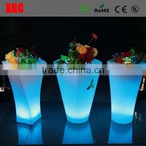 Hot Sale Outdoor Flower Pot Made of PE Plastic Outdoor Rugs Recycled Plastic Flower Pot New 2018 thumbnail-1