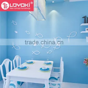 Lovely Fish Shape Wood Sticker Home Accessories 3d Wall Decoration for Kids Room Wall Murals Home Decor thumbnail-1
