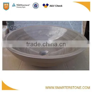 Yellow Wooden Marble Customised Hand Washing Bowls thumbnail-5