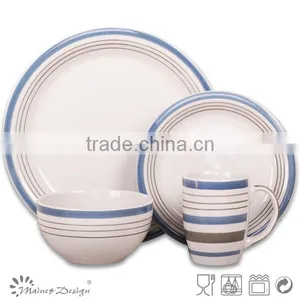 16pcs Handpainting Stoneware Dinnerware thumbnail-3