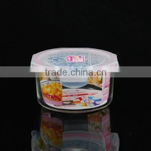 High Quality Microwave Oven Clear Heat Resistant Glass Bowl With Lid thumbnail-1