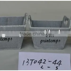 GARDEN WOODEN PLANTER BASKETS thumbnail-1