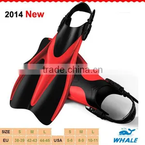 2015 New Open Heel Rubber Fins, Freediving Fins With Adjustable StrapFN-800) thumbnail-1