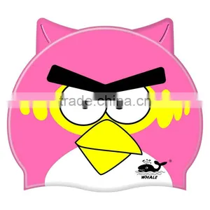 Kids Catoon Swim Cap With 100%silicone, Animal Swim Cap thumbnail-6