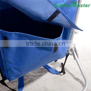 Heavy Duty Blue Big Guy Gear Folding Backpack Chair thumbnail-4