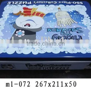 Rectangle Metal Box Tin for Christmas Season thumbnail-1