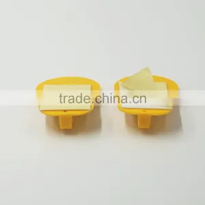 Set of 2 Yellow Smile Face Plastic Selve Adhesive Wall Hook thumbnail-4