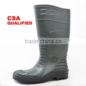 CSA Impact and Penetration Resistance PVC Waterproof Gumboots Safety Rain Boots thumbnail-1