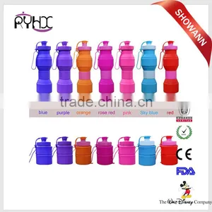 2016 Hot Selling Portable 800ml Collapsible Drink Silicone Kettle thumbnail-1