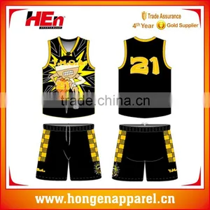 Hongen Apparel Best Quality Basketball Jersey, Best Selling Basketball Uniform Sportswear thumbnail-1