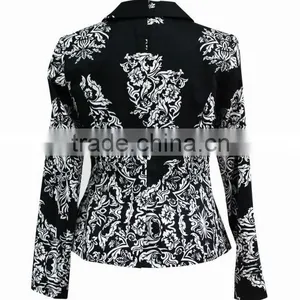 Hot Sale Fashion Design Long Sleeve Symmetrical Print Lady/woman Suit thumbnail-3