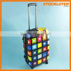 150704a Bags Leopard Print Trolley Luggage ABS Luggage Stock thumbnail-1