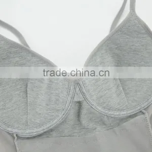 OEM/ODM Service Sexy Women Adjustable Strap Built In Bra Tank Tops Body Underwear For Sleeveless thumbnail-4