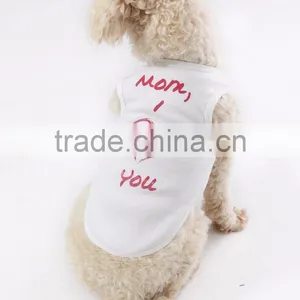 Blank White Dog Tank Top Can Add Print for $1.00 No Minimums Required! thumbnail-1