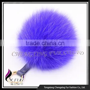 CX-A-63 Cute Fox Fur Pompom Keychain thumbnail-1
