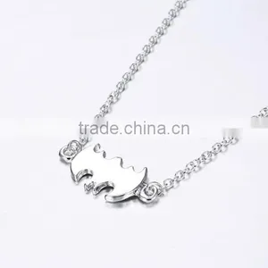 Zinc Alloy Material Simple Hollow Deer Sheep Pendant Choker Necklace thumbnail-4