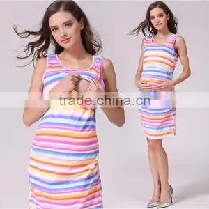 MamaLove Fashion Maternity Clothing Maternity Dress Nursing Clothes Nursing Dresses Breastfeeding Clothes for Pregnant Women thumbnail-1