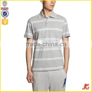 Good Cheap Price 200 Grams Urban 100% Cotton Oem Stripes Print Style Customized Embroidered Logo Polo Shirts for Mens thumbnail-3