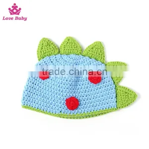 Infant Crocodile Animal Photo Props for Newborns Hand Crochet Hat Wholesale thumbnail-1