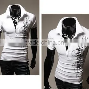 New Design Fashion Men's Casual Short Sleeve Polo t Shirt thumbnail-4