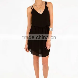 Summer Women Dress New Design Sleeveless Short Dress thumbnail-5