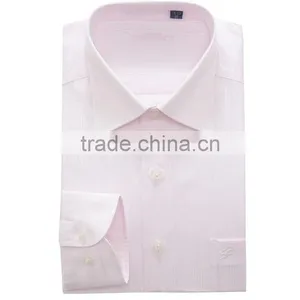 Classic Design Mens Dress Shirt (White/Pink) thumbnail-3
