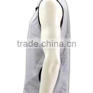 China Manufactory High Quality Light Color Tailored Unique Pocket Work Vest thumbnail-3