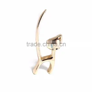 Zinc Based Alloy Purse Accessories Gold Plated 10.8cm(4 2/8") x 4.2cm(1 5/8"), 1 Piece thumbnail-3