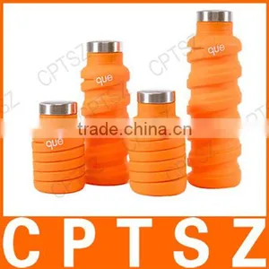 2017 Hot Items Of Silicone Drinking Collapsible Water / Foldable Sports Water Bottle thumbnail-3