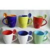 Sell Dolomite Coffee Cup With Teaspoon S/6 thumbnail-1