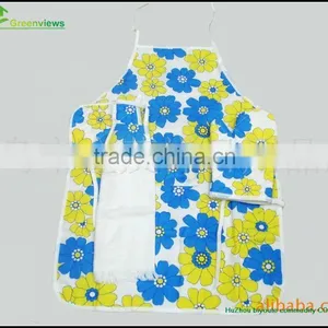 Promotion Beauty Apron Oven Mitt Sets New Design Kitchen Funny Oven Mitt Apron Set thumbnail-4