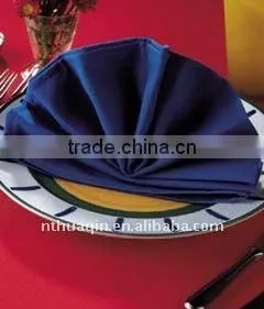 Navy Blue Spun Polyester Napkin and Napkin for Wedding and Banquet thumbnail-1