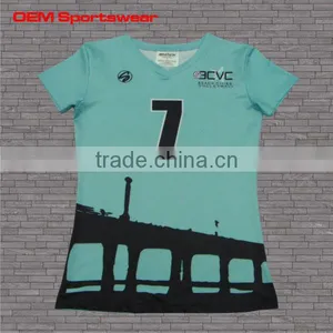 Fancy Design V-neck T-shirt Design Wholesale thumbnail-1