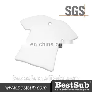 JS Coatings Sublimation T Shirt Shaped Ceramic Ornament H018 thumbnail-1