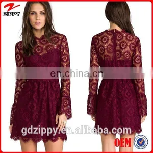 2014 High Quality Lace Dress Design Casual Clothes For Women thumbnail-1