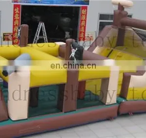 Inflatable Races Obstacle, Castle Jumping Obstacle Course Inflatable, Inflatable Obstacle Games thumbnail-2