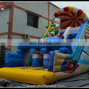 Inflatable Slide, Inflatable Bear With Parachute Slide for Funny to Kids thumbnail-1