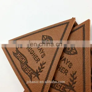 Washable Embossed Fake Leather Tags Labels thumbnail-5