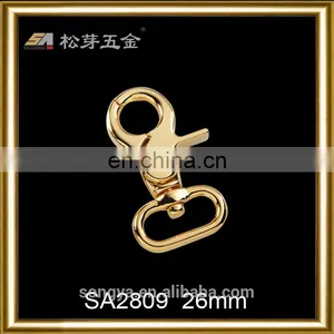 Different Design And Colors Metal Zinc Alloy Hook Buckles Series, Gold Plated Snap Hook thumbnail-1