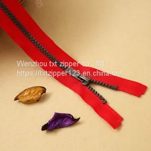 #3 #5 #8 #10 #15 #20 Plastic Zipper With Antique Sliver Teeth Open End thumbnail-5