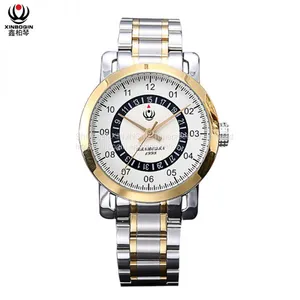 XINBOQIN Supplier Mens Custom Brand Luxury Elegant Waterproof Stainless Steel Band Trend Design Quartz Men Watch thumbnail-1