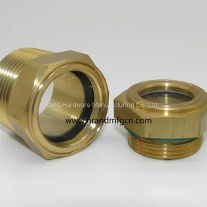 Brass Oil Level Glass Sights for Pumps BSP Pipe Thread 3/4 Inch thumbnail-5