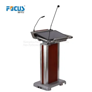 Height Adjustable Podium; Aluminum Lectern; Church Pulpit With 23.6
