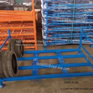 Foldable Tire Stack Racking, Foldable Tire Rack thumbnail-3